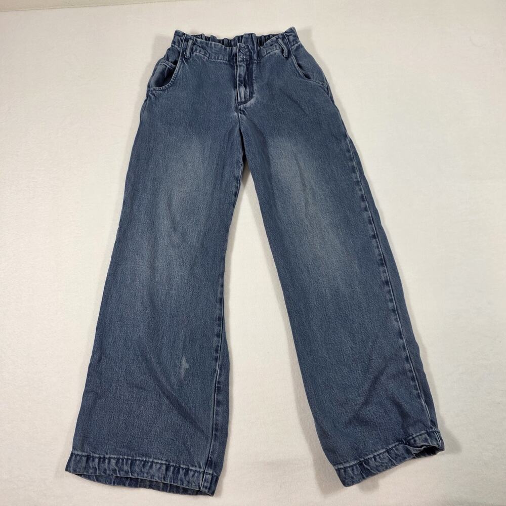 Young Fabulous Broke YFB Womens S Jeans Wide Leg High Elastic Waist Stretch Boho - Picture 2 of 13